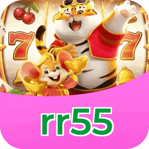 Interface do aplicativo rr55 mostrando jogos disponíveis no iOS e Android